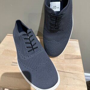 Men's Coach Derby Knit Runner Brogue Lace Up Sneakers, Size 10.5
